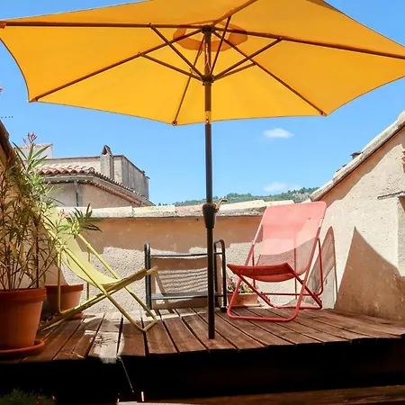펜션 La Terrasse D'olea, Au Coeur Du Village *