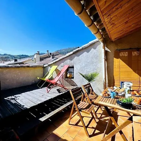 Сasa de vacaciones La Terrasse D'olea, Au Coeur Du Village *